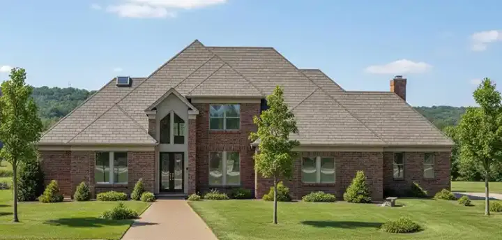 Contemporary house plans 3-138 - front exterior, 3,646 sq ft, 4 bed, 4 bath house plans | Monster House Plans