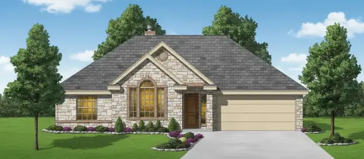 Traditional house plans 3-144 - front exterior, 1,175 sq ft, 3 bed, 2 bath house plans | Monster House Plans