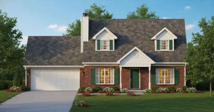 Country house plans 3-150 - front exterior, 1,616 sq ft, 3 bed, 2 bath house plans | Monster House Plans