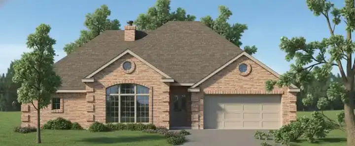 Traditional house plans 3-152 - front exterior, 1,697 sq ft, 3 bed, 2 bath house plans | Monster House Plans