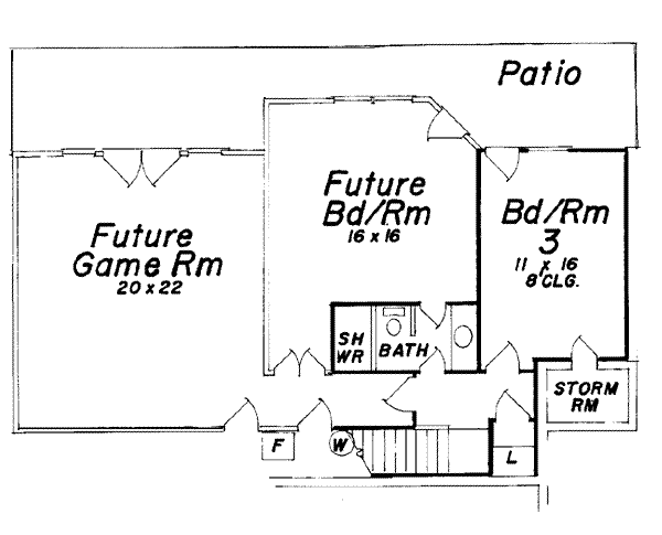 Lower Floor Plan:3-160