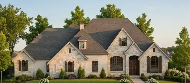French Country house plans 3-164 - front exterior, 2,451 sq ft, 3 bed, 3 bath house plans | Monster House Plans