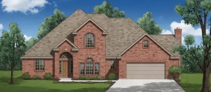 Traditional house plans 3-175 - front exterior, 2,658 sq ft, 4 bed, 3 bath house plans | Monster House Plans