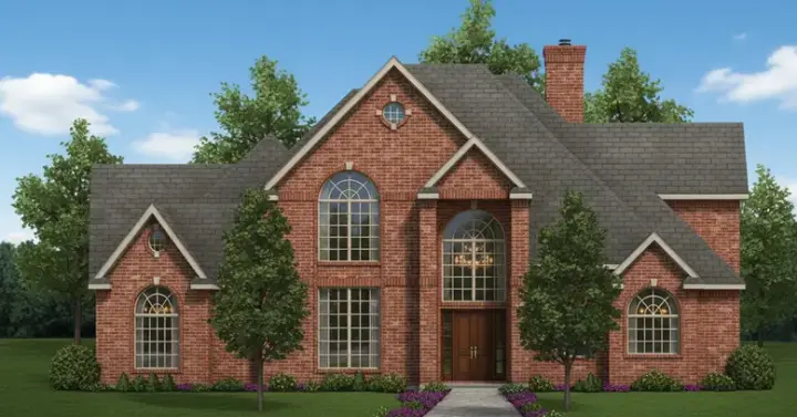 Traditional house plans 3-178 - front exterior, 2,701 sq ft, 4 bed, 3 bath house plans | Monster House Plans