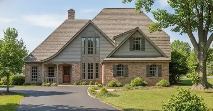 French Country house plans 3-187 - front exterior, 2,874 sq ft, 4 bed, 3 bath house plans | Monster House Plans