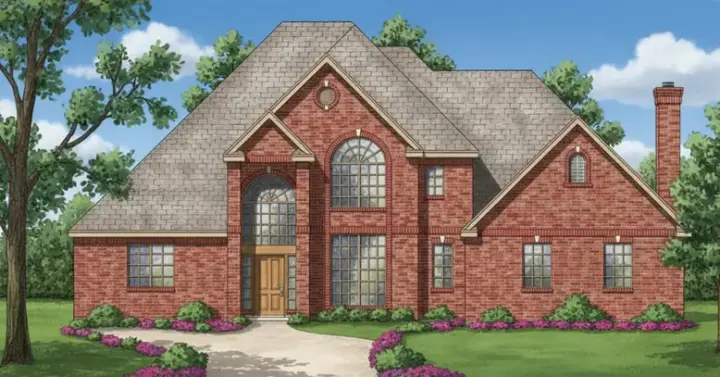 Traditional house plans 3-191 - front exterior, 3,082 sq ft, 4 bed, 3 bath house plans | Monster House Plans