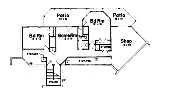 Lower Floor Plan: 3-193