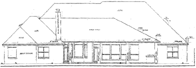 Rear Elevation Plan: 3-194