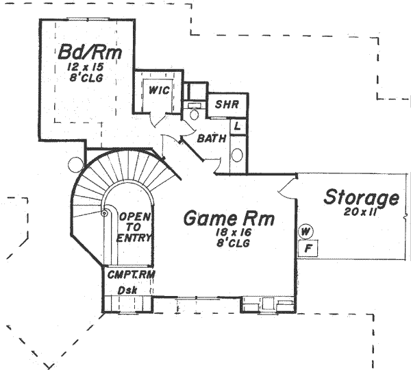 Upper/Second Floor Plan: 3-200