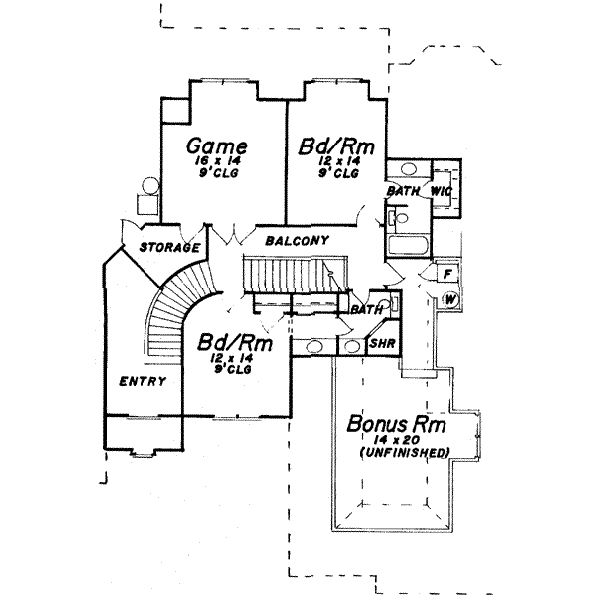 Upper/Second Floor Plan:3-205