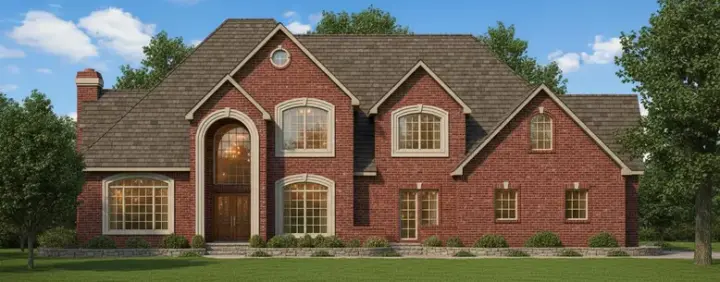 Traditional house plans 3-210 - front exterior, 3,553 sq ft, 3 bed, 3 bath house plans | Monster House Plans