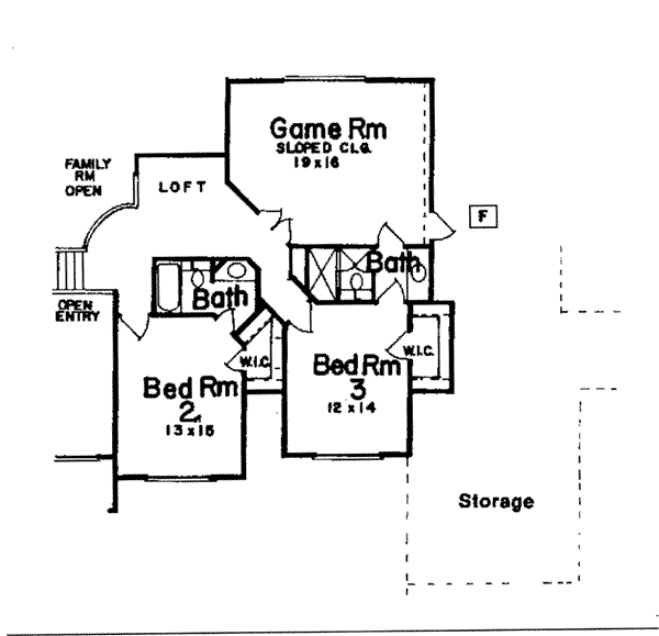 Upper/Second Floor Plan: 3-210