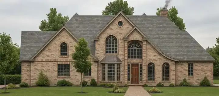 French Country house plans 3-213 - front exterior, 3,652 sq ft, 4 bed, 4 bath house plans | Monster House Plans