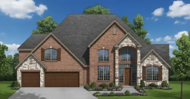 Traditional house plans 3-222 - front exterior, 3,949 sq ft, 4 bed, 4 bath house plans | Monster House Plans