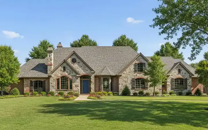English Country house plans 3-224 - front exterior, 4,012 sq ft, 4 bed, 4 bath house plans | Monster House Plans