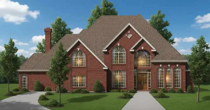 Traditional house plans 3-228 - front exterior, 4,176 sq ft, 5 bed, 4 bath house plans | Monster House Plans