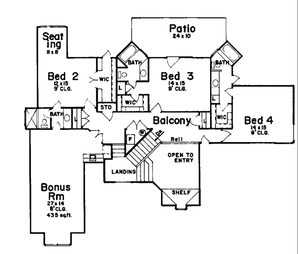 Upper/Second Floor Plan: 3-232