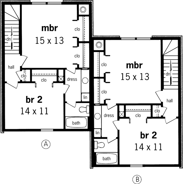 Upper/Second Floor Plan: 30-121