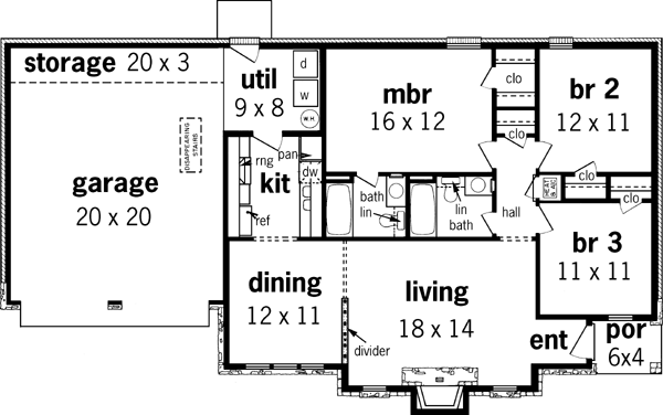 Main Floor Plan: 30-122
