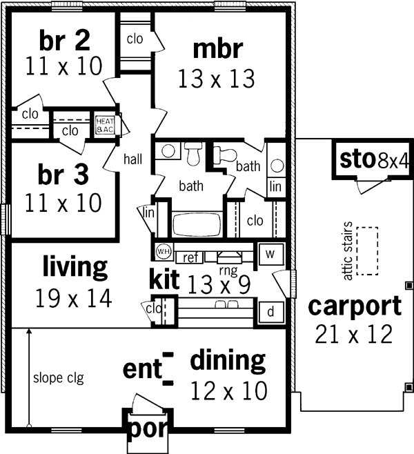 Main Floor Plan: 30-125