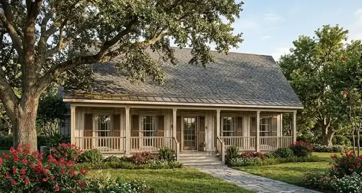 Country house plans 30-140 - front exterior, 1,266 sq ft, 3 bed, 2 bath house plans | Monster House Plans