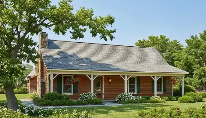 Country house plans 30-141 - front exterior, 1,244 sq ft, 3 bed, 2 bath house plans | Monster House Plans