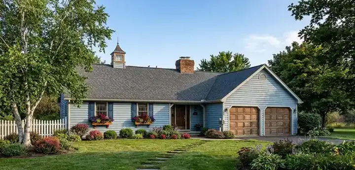 Ranch house plans 30-144 - front exterior, 1,346 sq ft, 3 bed, 2 bath house plans | Monster House Plans