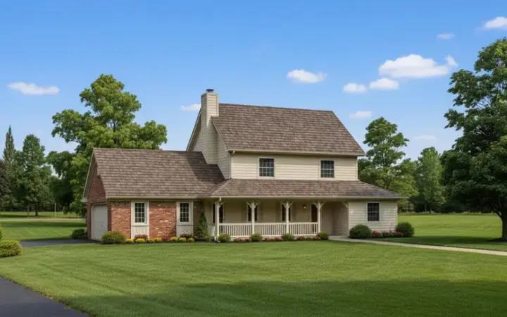Country house plans 30-153 - front exterior, 1,487 sq ft, 3 bed, 2 bath house plans | Monster House Plans