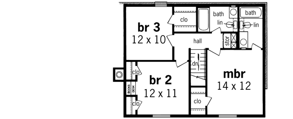 Upper/Second Floor Plan: 30-153