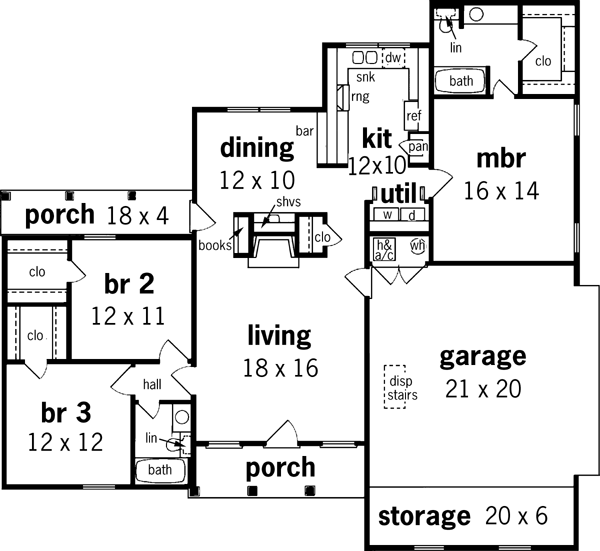 Main Floor Plan: 30-165