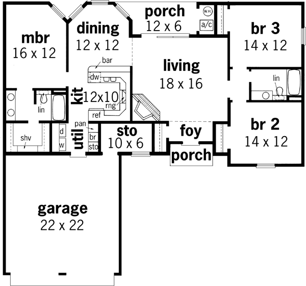 Main Floor Plan: 30-166