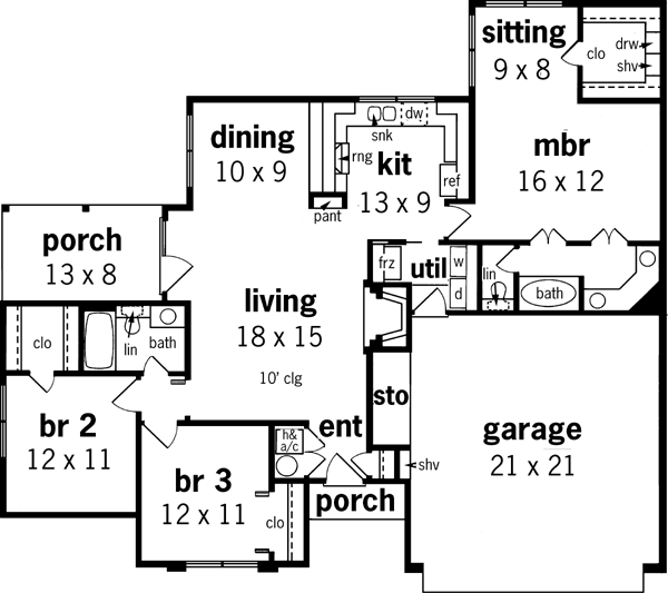 Main Floor Plan: 30-167