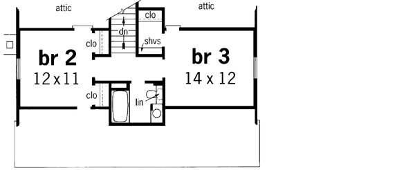 Upper/Second Floor Plan: 30-184