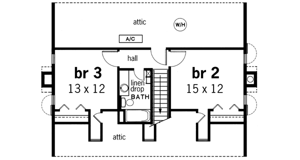 Upper/Second Floor Plan: 30-187