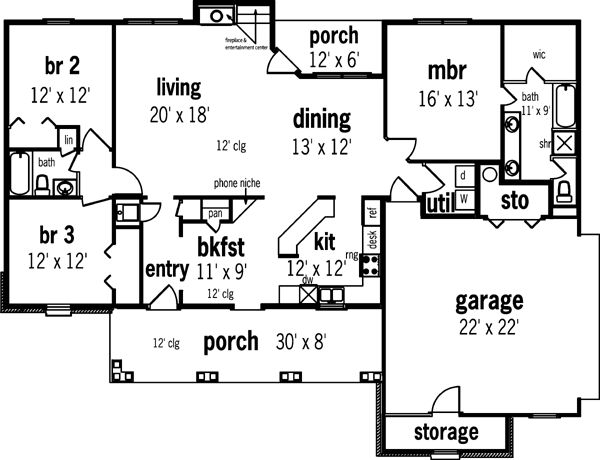 Main Floor Plan: 30-190