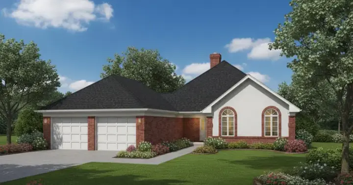Traditional house plans 30-210 - front exterior, 1,960 sq ft, 2 bed, 2 bath house plans | Monster House Plans
