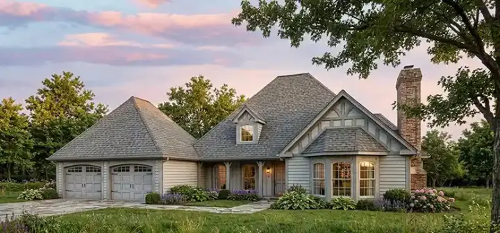 Traditional house plans 30-213 - front exterior, 1,974 sq ft, 3 bed, 3 bath house plans | Monster House Plans