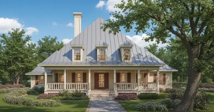 Southern house plans 30-214 - front exterior, 1,956 sq ft, 4 bed, 4 bath house plans | Monster House Plans