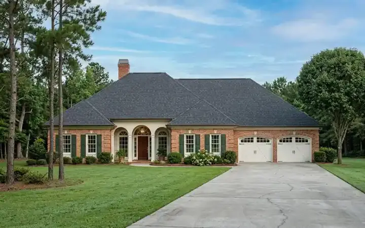 European house plans 30-248 - front exterior, 2,396 sq ft, 4 bed, 2 bath house plans | Monster House Plans