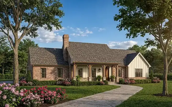 Country house plans 30-249 - front exterior, 2,358 sq ft, 3 bed, 2 bath house plans | Monster House Plans