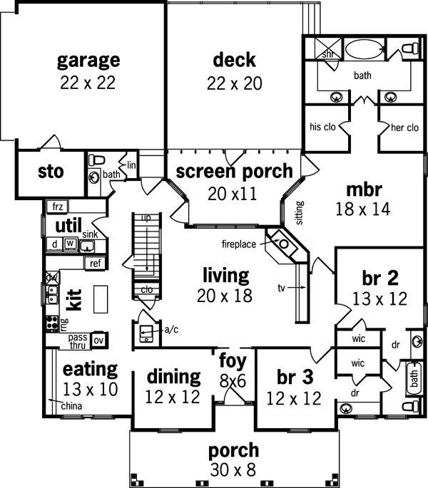 Main Floor Plan: 30-256