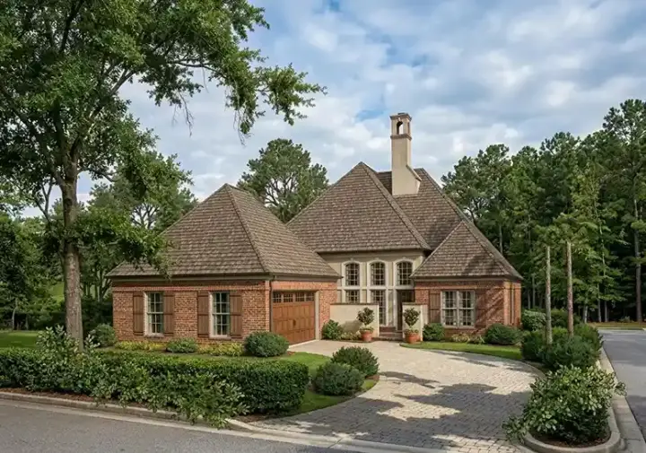 Traditional house plans 30-258 - front exterior, 2,366 sq ft, 4 bed, 3 bath house plans | Monster House Plans