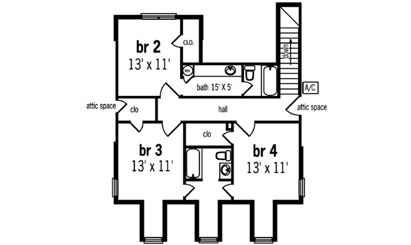 Upper/Second Floor Plan: 30-266