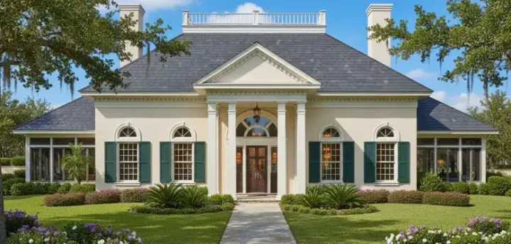 Mediterranean house plans 30-271 - front exterior, 2,655 sq ft, 3 bed, 3 bath house plans | Monster House Plans