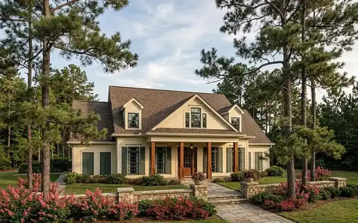 Southern house plans 30-273 - front exterior, 2,684 sq ft, 3 bed, 2 bath house plans | Monster House Plans