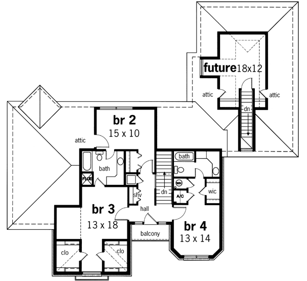 Upper/Second Floor Plan: 30-278