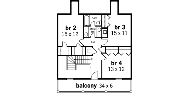 Upper/Second Floor Plan: 30-282