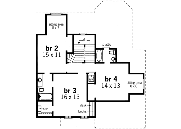 Upper/Second Floor Plan: 30-284
