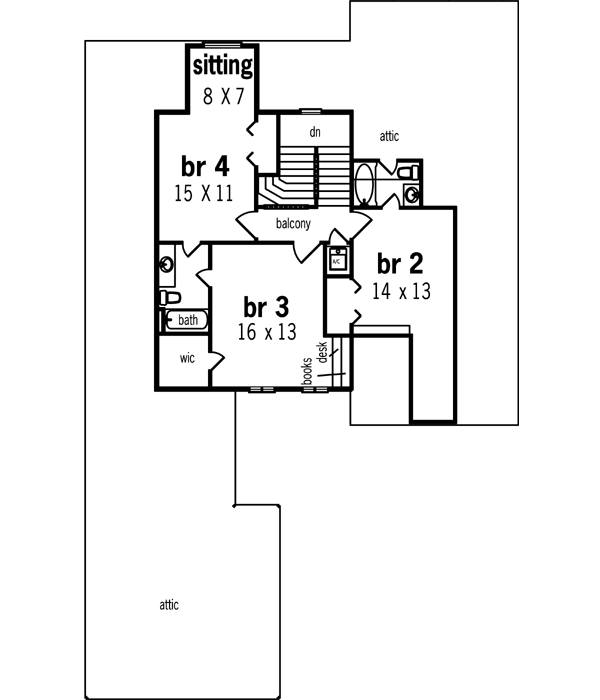 Upper/Second Floor Plan: 30-285