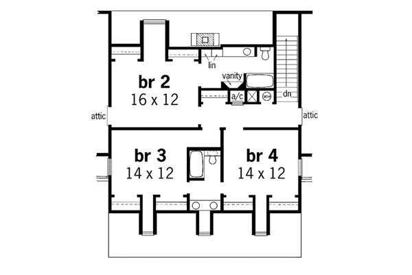 Upper/Second Floor Plan: 30-287